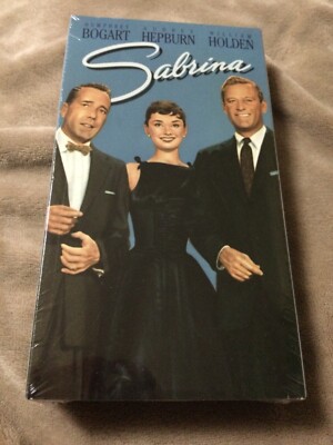 New Sabrina VHS Movie Tape Sealed Audrey Hepburn Paramount 1954 (tape