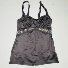 Ruby Ribbon Cami Camisole Size 34 Shaper Style 3024 Slimming Satin Full Support