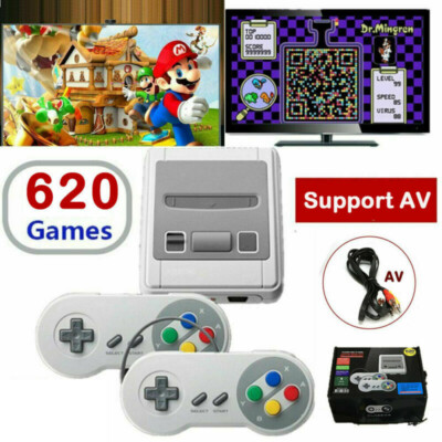 Retro Spielekonsole classic mit 620 eingebauten spielen 2 Fernbedienungen
