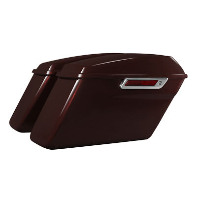 Hard Saddlebags Fit For Harley Touring Road Glide 14-24 Midnight Crimson