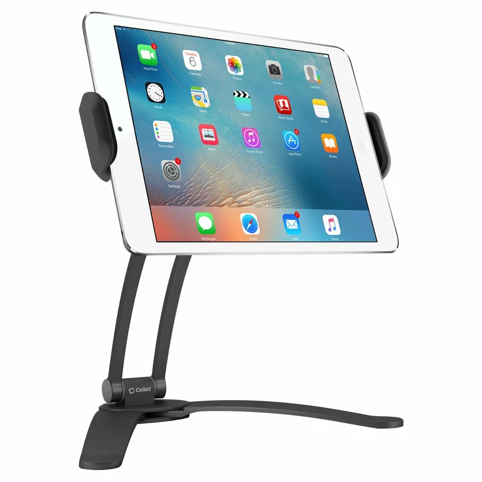 Tablet Desktop Wall Mount with 360 Rotation, Apple iPad Air Mini - Black - Image 4 of 4