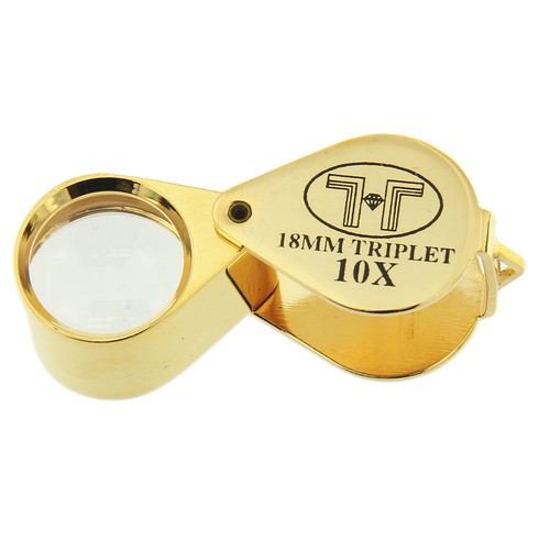 18mm Triplet Precision Eye Loupe 10x Magnification For Coins Jewelry