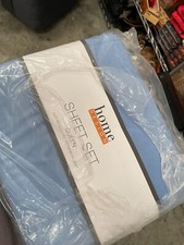 Home Design Brushed Microfiber Queen Sheet Set - Blue