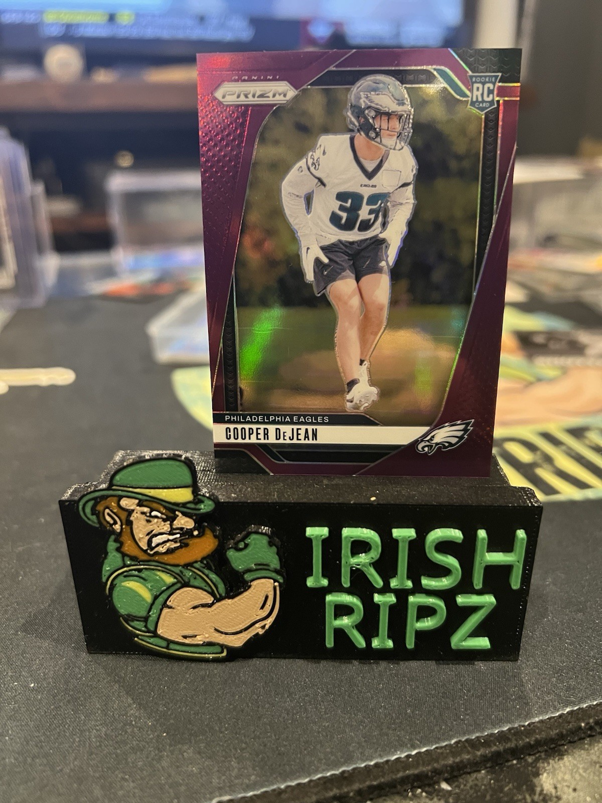 2024 Panini Prizm - Rookies Cooper DeJean #321 Purple Prizm /125 (RC) Eagles