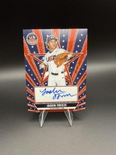 Jaden Freeze /25 AUTO 2026 Panini Stars & Stripes Prizm DISCO RED USA