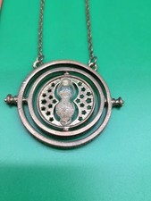 Collar Harry Potter Hermiones Time Turner Reloj de Arena Cobre Cierre de Palanca 21"