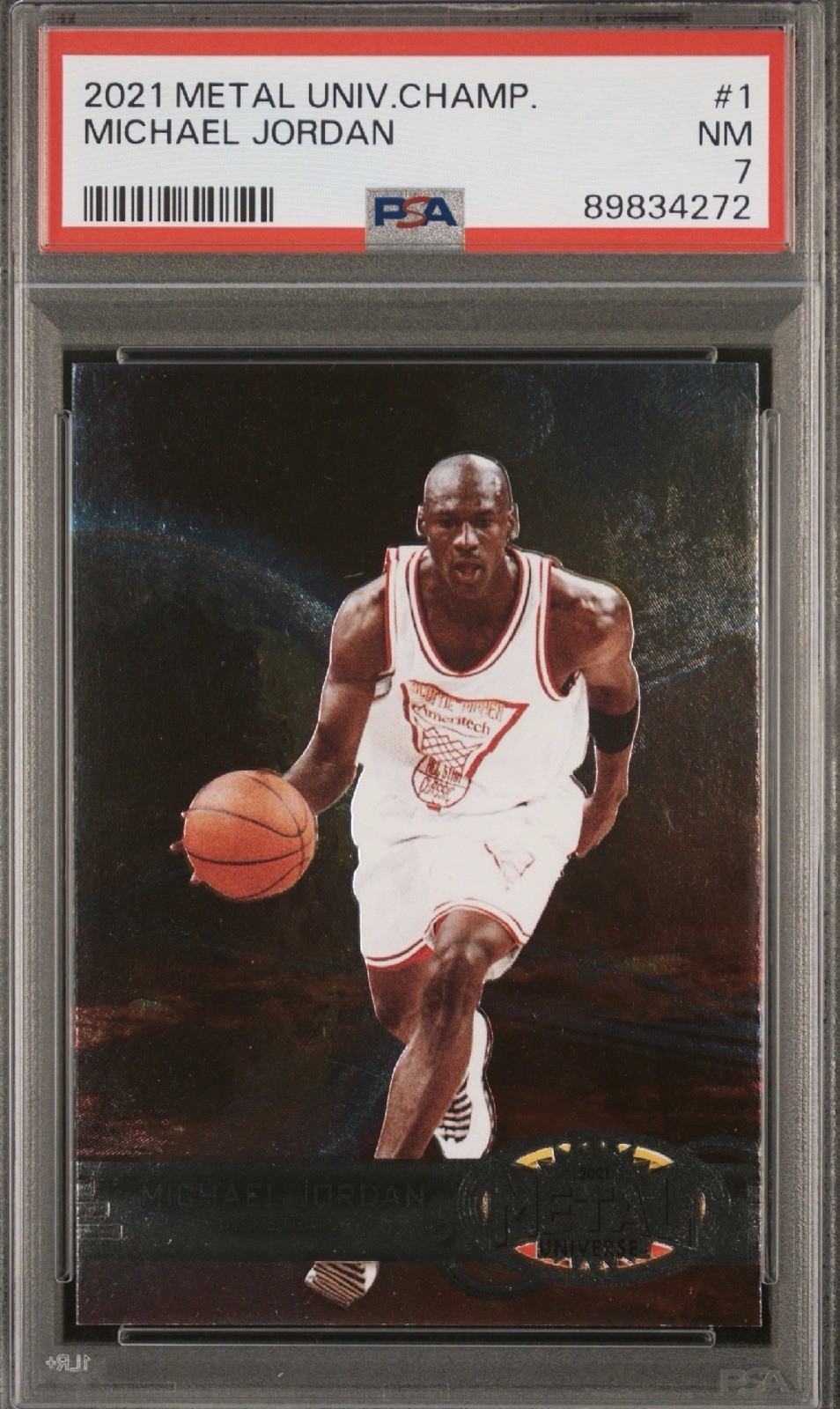 Michael Jordan 2021 Metal Universe Championship #1 PSA 7 Near Mint🔥