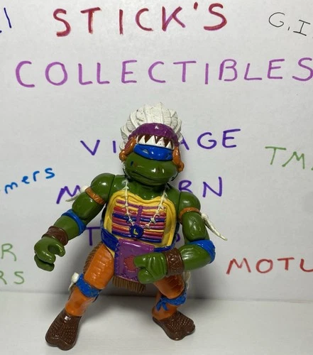 CHIEF LEO TMNT 1992 Vintage Action Figure Leonardo Playmates Toys D4 994J