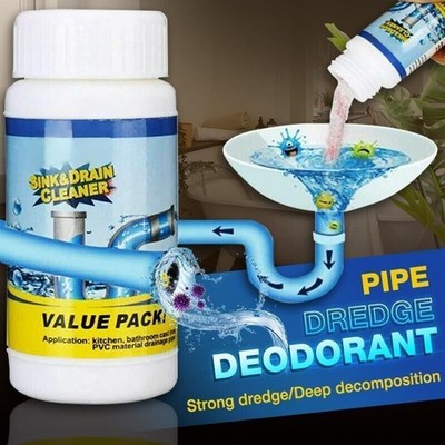 Fast Drain Remover Hot Sink Pipe Dredge Bomb Toilet Bath Quick Foaming Cleaner