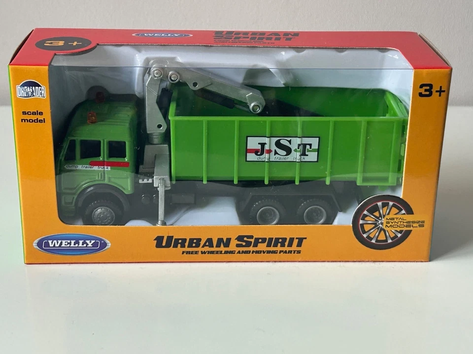 Lorry/Truck Dump Crane JST Model Toy Diecast Green Urban 4'5 Welly 1:43-1:60 - Image 2 of 4