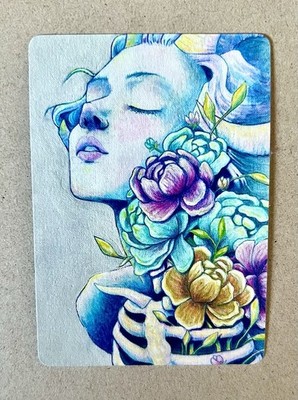 ACEO Art Card  From Within  PRINT Of Original Painting Artist W. Joy