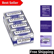 Arctic Peppermint Sugar-Free Breath Mints Bulk Pack of 8 - Portable Freshness