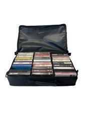Miscellaneous Cassette Tape Lot W/Case Logic Bag 28 Tapes