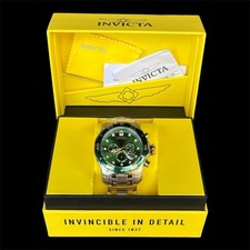 Invicta Pro Diver SCUBA watch, model 40191, features a striking green dial