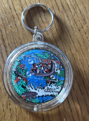 Vintage Tanganjika Flutwelle Schlüsselanhänger Busch Gärten Florida 90er Wasserrutsche Fahrt