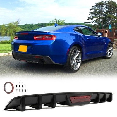 For Chevrolet Camaro SS ZL1 2010-2015 Rear Bumper Diffuser Lip Spoiler Splitter