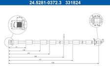BREMSSCHLAUCH FÜR FORD FIESTA VI (CB1, CCN) - ATE 24.5281-0372.3