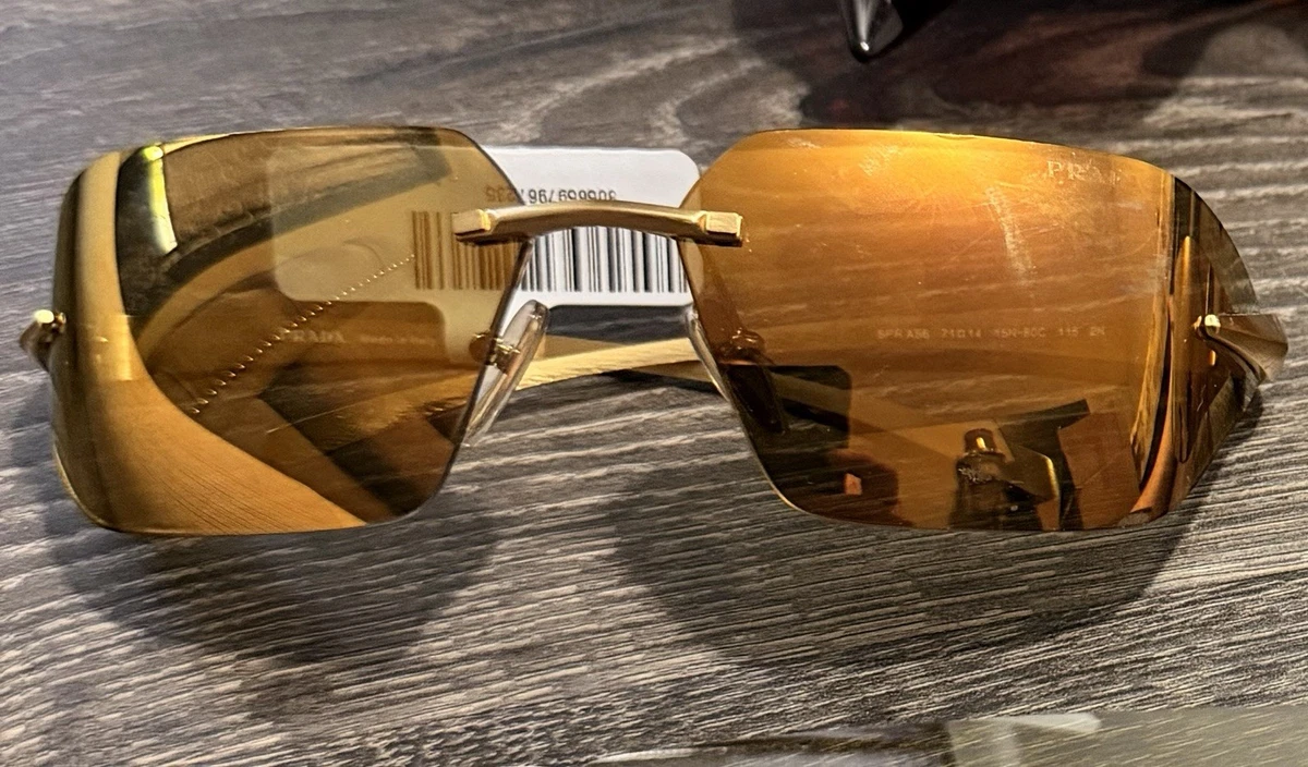 PRADA Brown Shield Sunglasses for Men for sale | eBay