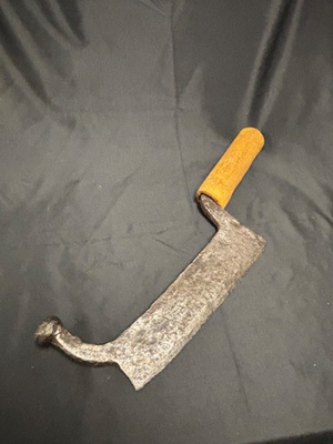 #ad #ad Antique Swedish Debarking Knife 1.0 kg Hand Forged Timber Tool Farmer Axe $37.00