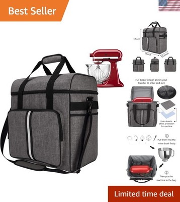 Heavy Duty Kitchen Mixer Cover for 6-8 Quart Stand Mixers, 2-in-1 Shoulder & ...