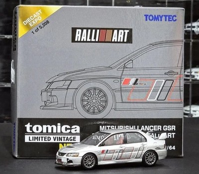Tomica Limited Vintage MITSUBISHI LANCER EVOLUTION IX MR RALLIART Diecast Expo