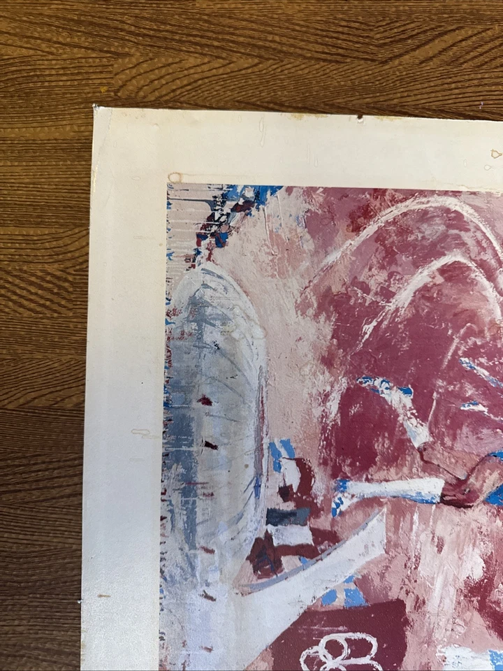 "Impresión olímpica de Montreal 1976 firmada por LeRoy Neiman arte pop grande 32"" X 22""" Foto 2 de 4