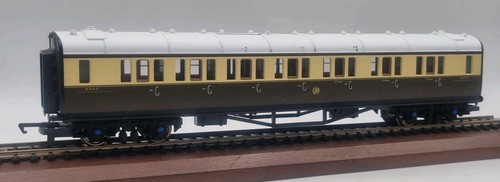 CAMISA MODERNA HORNBY CALIBRE OO 6203 GWR BOTÓN CHOC CREMA COMPUESTO CARRO DE AUTOCAR | Zustand: Used
