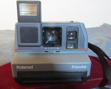 Polaroid 600 Impulse Instant Camera W/Built In Flash & Strap, Not Tested