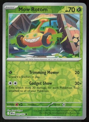 Mow Rotom 009/182 Common Destined Rivals Pokemon Reverse Holo Near Mint