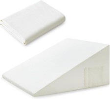 Cotton Wedge Pillow Cover, White, 24" x 24" x 7.5" Wedge Pillow Case