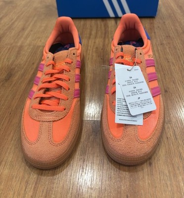Size 5.5 - Adidas Handball Spezial Solar Orange Lucid Pink Satin W