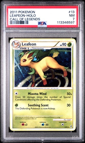 Leafeon graded PSA 7 for sale on eBay
