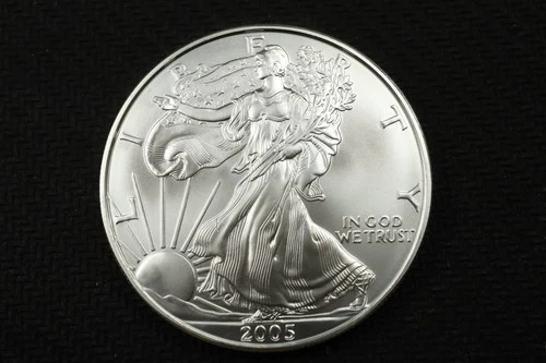 NobleSpirit Gem BU 2005 American Eagle 1oz Silver Round .999