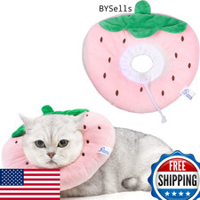 ANWA Soft Cat Donut Cone Collar for After Surgery, Kitten Recovery, Stop Licking