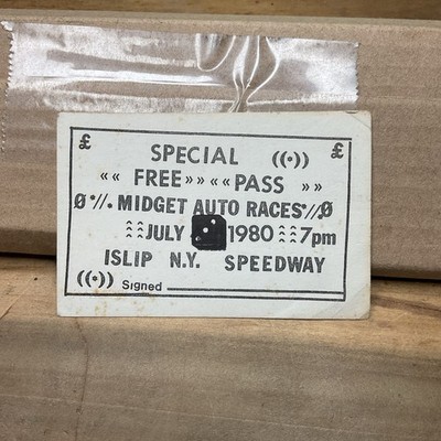 Jul 1980 Free Pass Midget Auto Races Islip Ny Speedway  B60