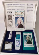 Dermal-Tone Facial Exerciser Treatment COMPLETE w/power cord, user manual, video