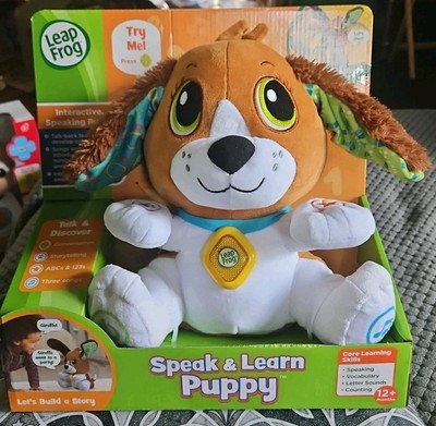 LeapFrog Speak & Learn Puppy Interactive Educational Toy Dog Talk-Back Music New