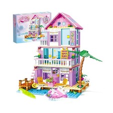 Beach House Building Sets, Seaside Villa House Building Toys Compatible with ...