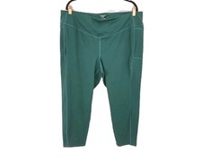 Torrid Active Green Leggings Side Pockets Cropped Size 3X
