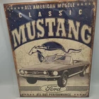 Ford Mustang Classic Car Metal Tin Sign Vintage Garage Man Cave Decor 12.5x16