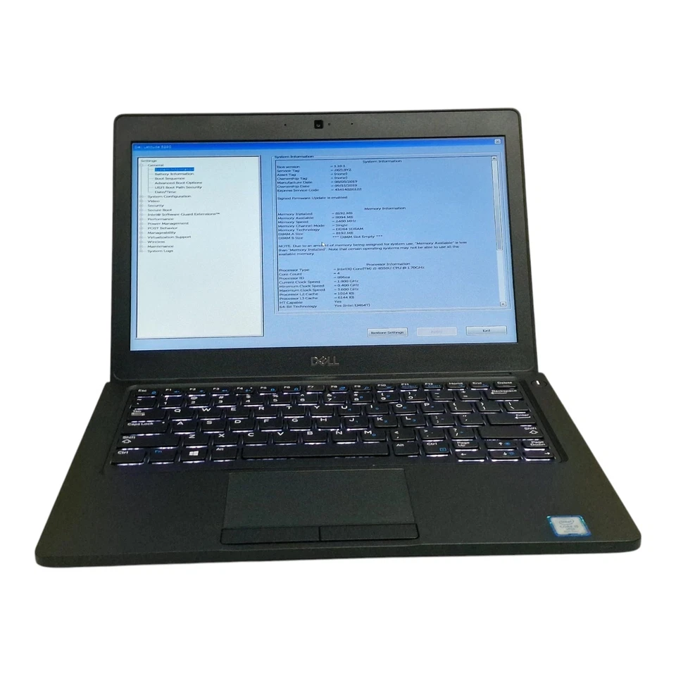 Dell Latitude 5290 Notebook 13.3" I5-8350U/8GB Ram/Senza Disco Rigido #P26 - Immagine 2 di 4