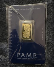 PAMP Gold Bar 5G Lady Fortuna Suisse Bar 3150.66 per troy oz