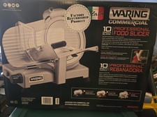 Waring WCS250SV 10 in Commercial Food Slicer Factory Refurbished