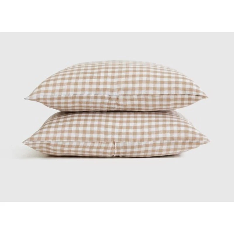 Quince European Linen Gingham Sham