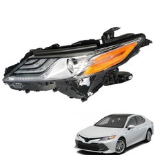 Headlight Black Housing Assembly Clear Lens Headlights Left Side Replacement ...