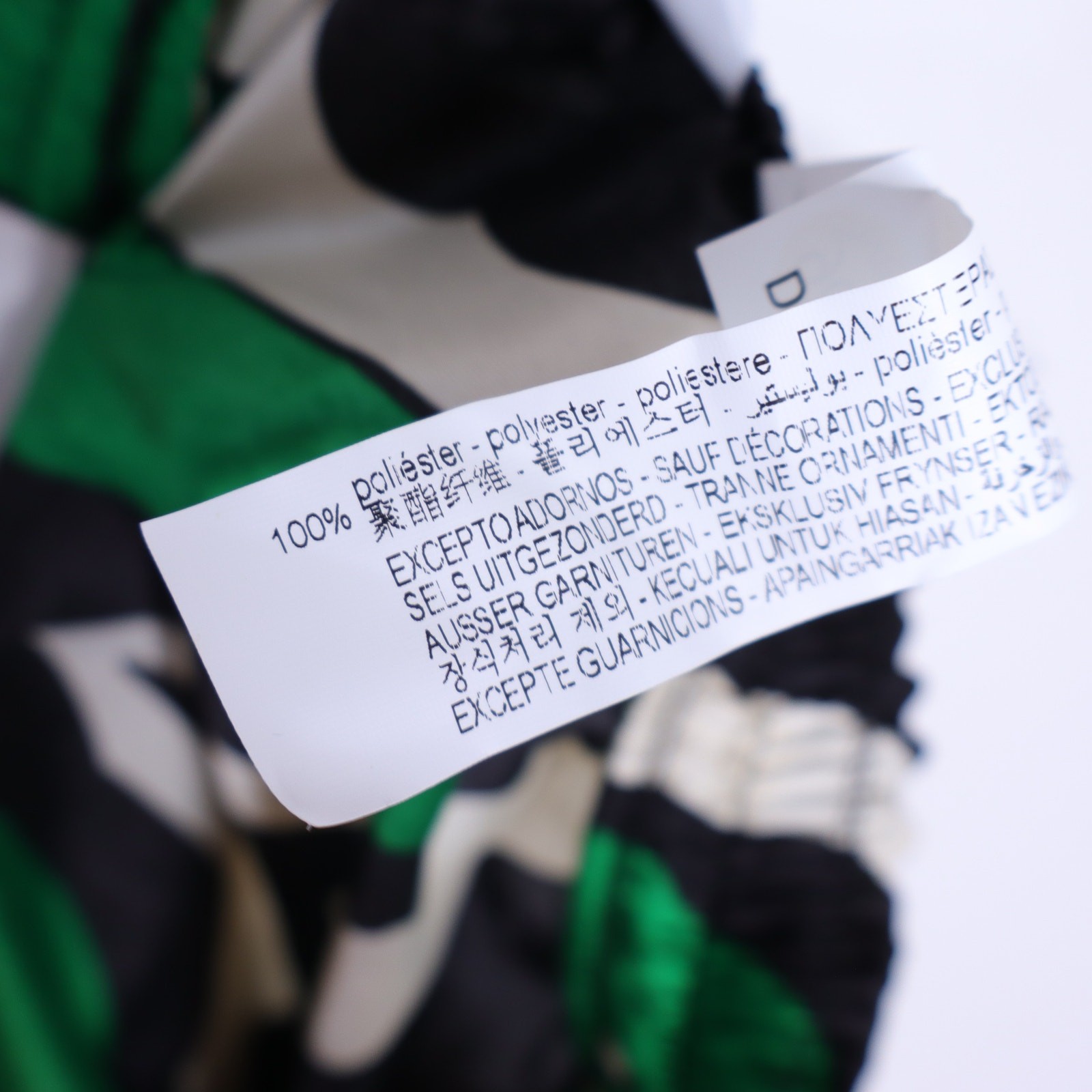 ZARA NWT Printed High Waisted Bermuda Shorts Green Black Pull On Women's S image 8