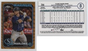 2024 Topps Chrome Gold Wave Refractor /50 Cade Marlowe #266 Rookie RC