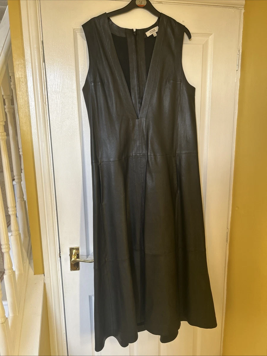chinese dress ladies Miss Circle Women's Eliana Olive Faux Leather Dress - Green