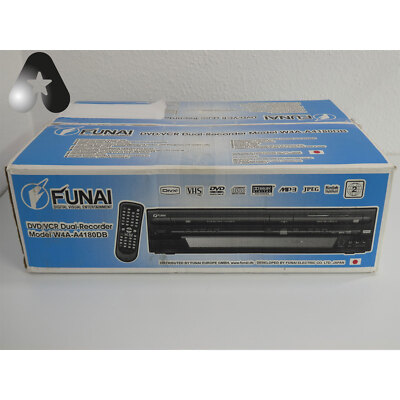 Funai 2in1 W4A-A4180DB Kombi VHS/DVD Recorder Videorecorder 12M. Garantie NEU 