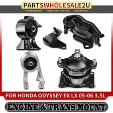 5x Engine Motor & Transmission Mount for Honda Odyssey 2005-2006 V6 3.5L Auto